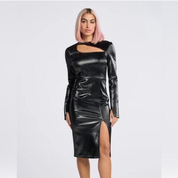 Lita by Ciara Dresses & Skirts - NWT $348 Lita By Ciara sleek Midi Dress with boldly placed cutouts Size Small